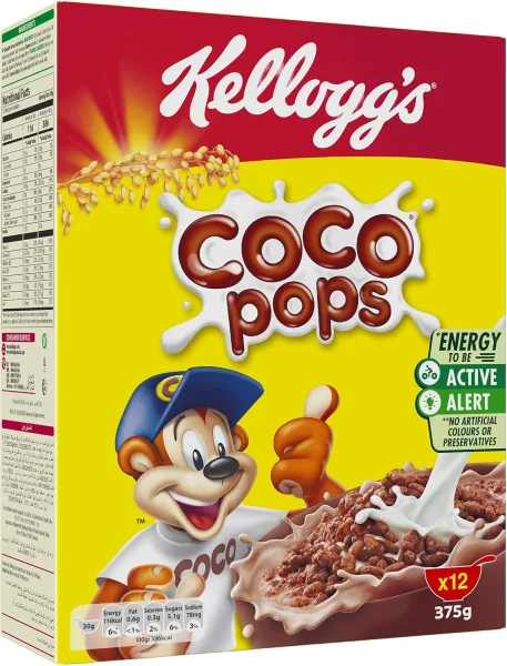 [كيلوقز حبوب كوكو بوبس 330جم][KELLOGGS CERESLS COCO POPS 330GM]